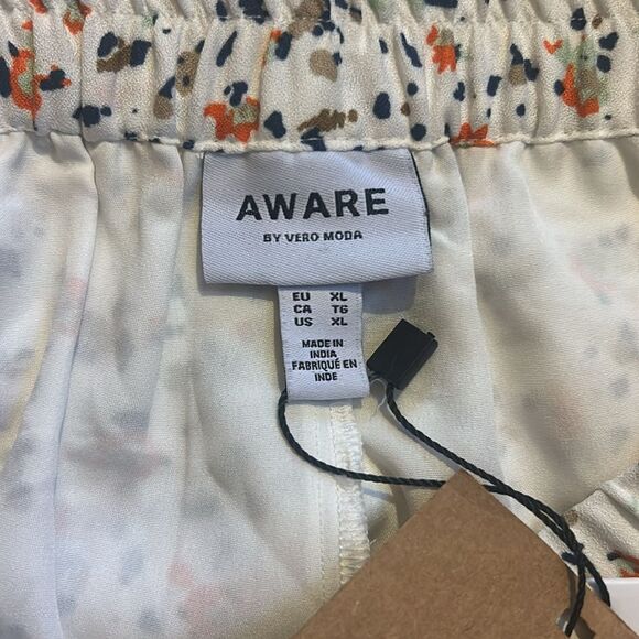 NWT Aware Vero Moda Skirt Short Floral Vintage Print Size XL - Picture 5 of 6